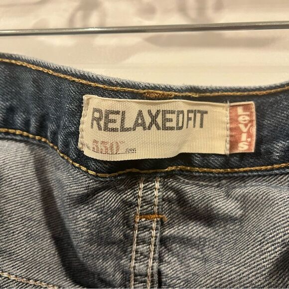 Levi's 550 Jeans Mens 44x30 Blue Denim Relaxed Fit Straight‎ Leg - Picture 7 of 9